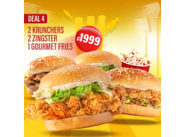 Burger Lab Offering Cricket Combo 4 For Rs.1999/-